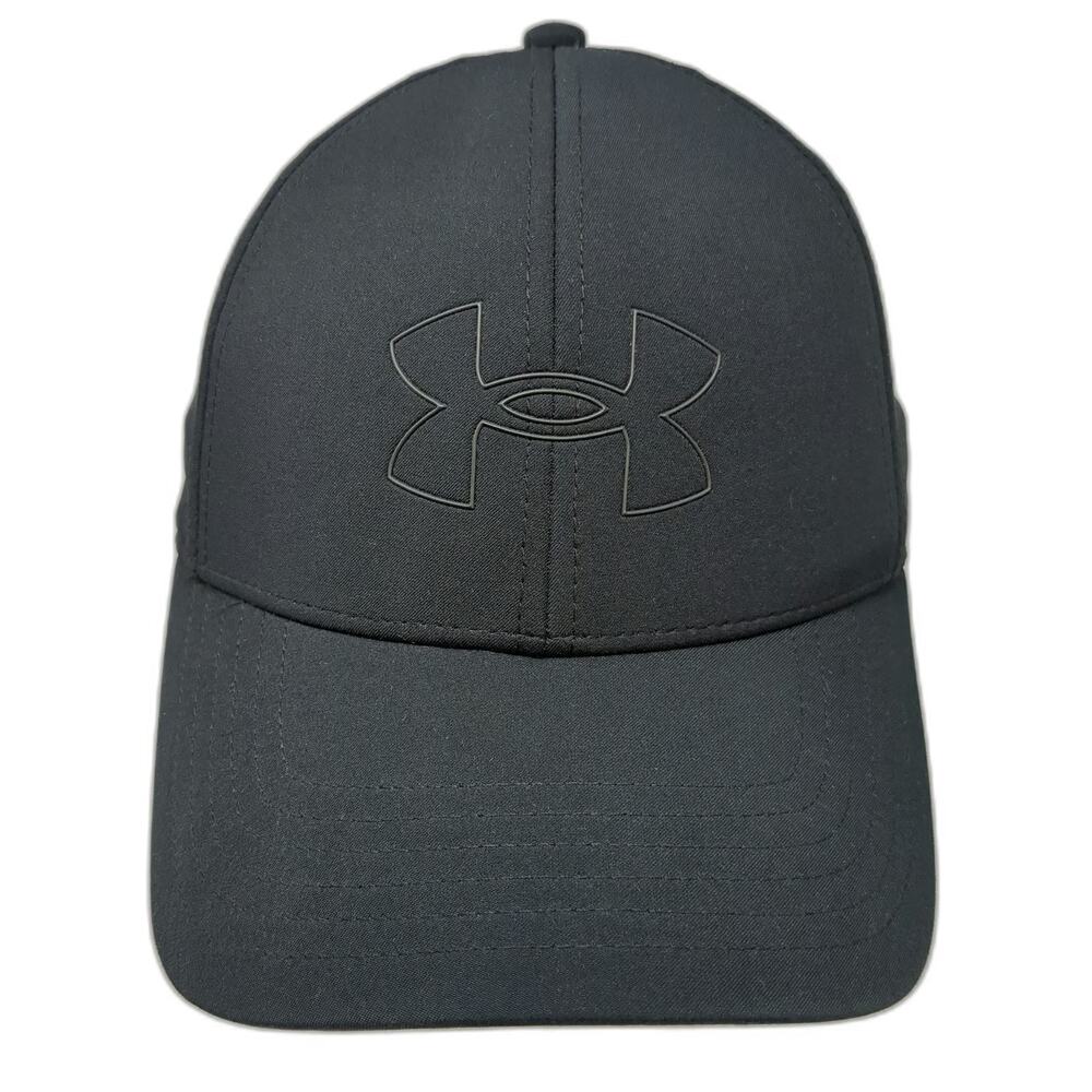 Under Armour Baseball Cap Black XL Tonal Logo Storm Driver Stretch Fit Hat